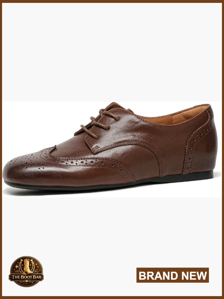 Genuine Leather Oxfords, Classic Wingtip Brogues, Lace Up Dress Shoes, Casual